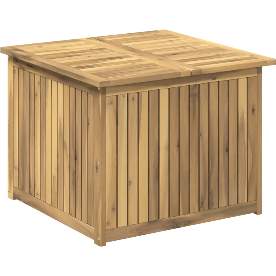 vidaXL Tuinopslagdoos Massief Acaciahout 70,5 x 68,5 x 53,5 cm bruin, foto 3