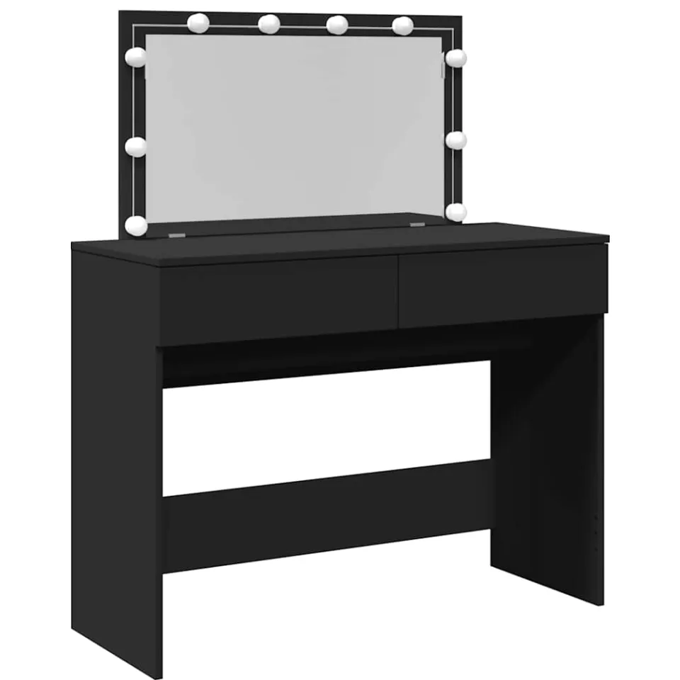 vidaXL Kaptafel met LED-verlichting 100x40x120 cm zwart