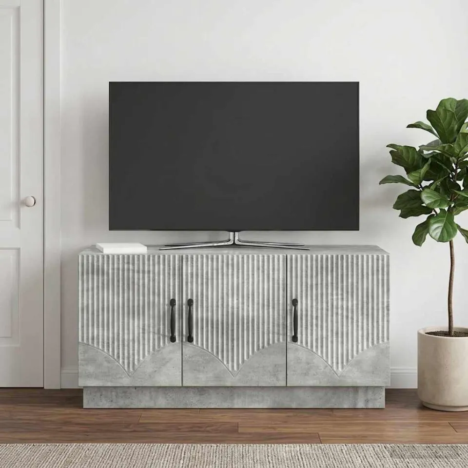 vidaXL TV-kast Betongrijs 99 x 34,5 x 47 cm Bewerkt hout grijs, foto 4