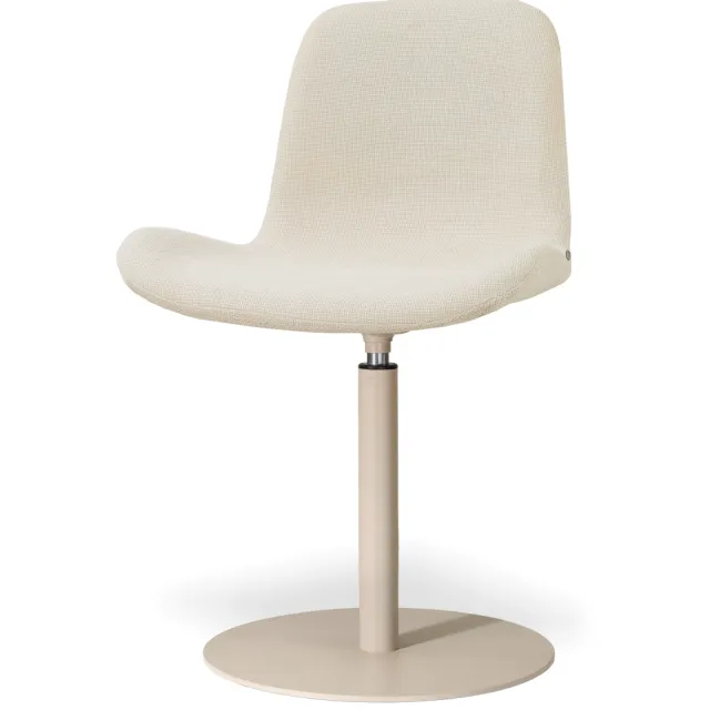 Nolon Niva-Fé draaibare tulp eetkamerstoel cottonbeige - beige onderstel