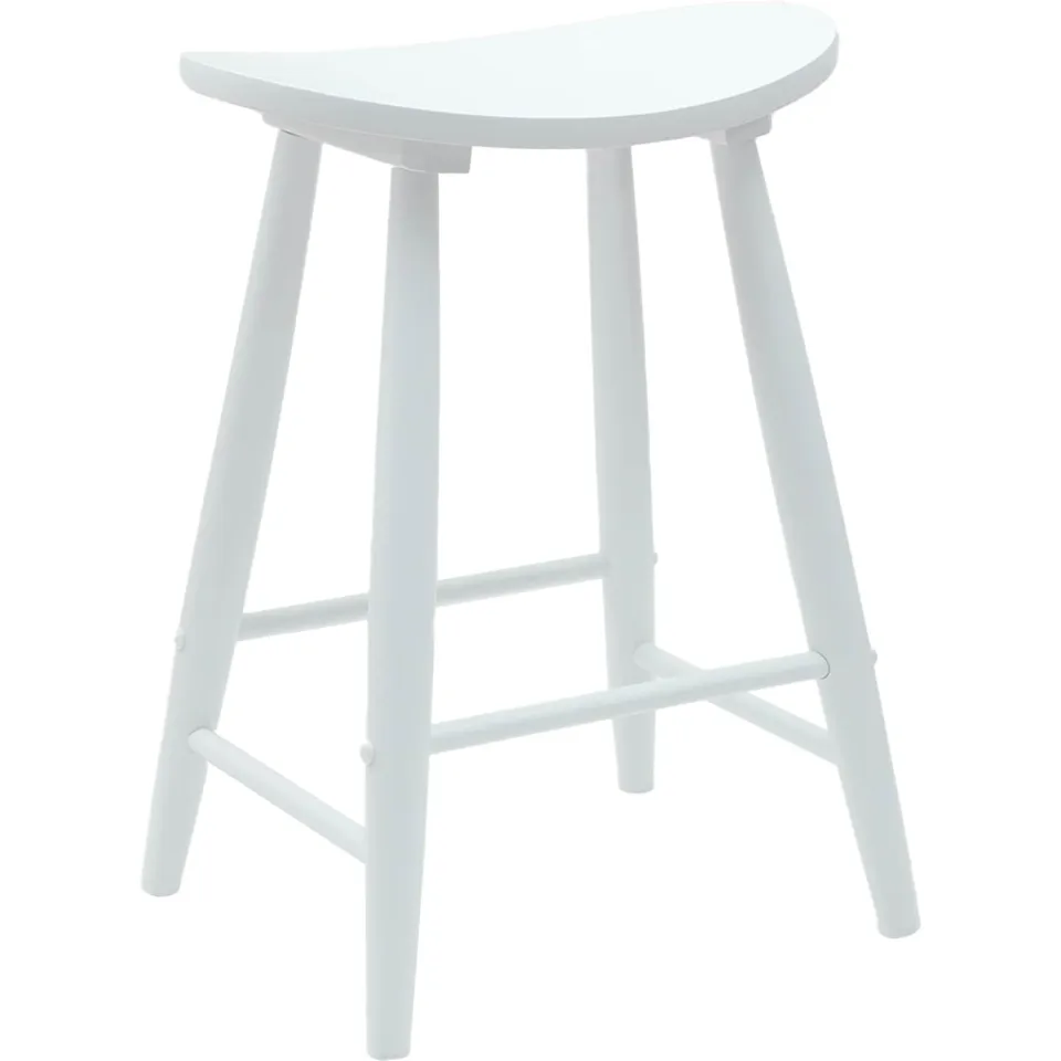 vidaXL Eettafelstoelen 2 st Massief Rubberhout Wit 46 x 37 x 63 cm, foto 4
