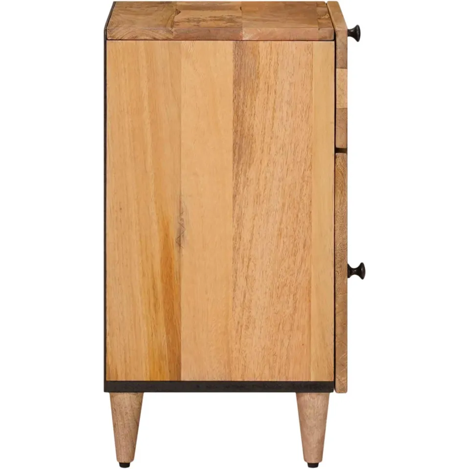 vidaXL Nachtkastje Naturel 50 x 33 x 60 cm Massief Mango Hout, foto 4