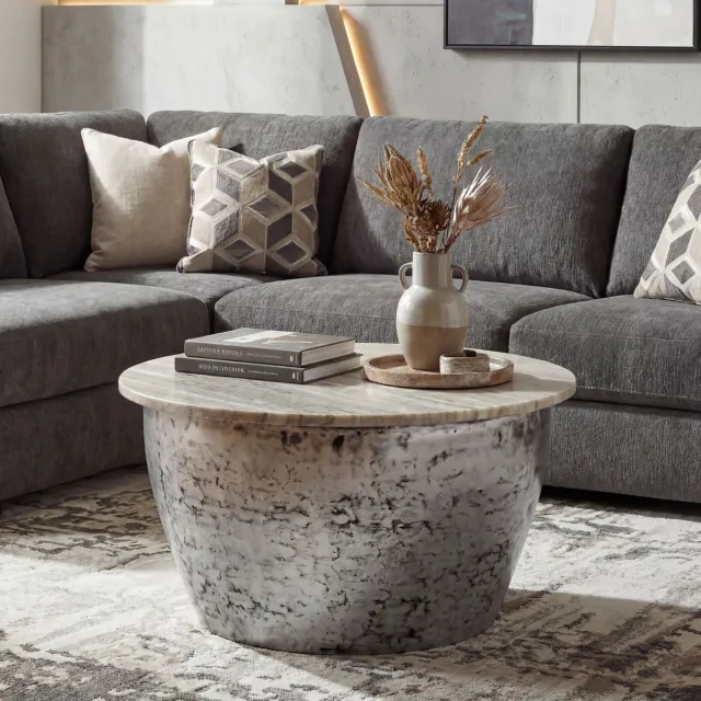 Wohnling Salontafel wit marmer 60 cm rond - WL7.375 Zie omschrijving