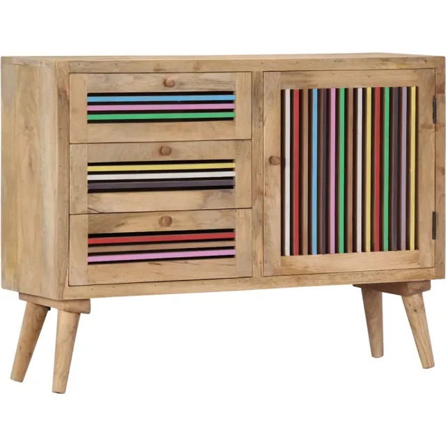 vidaXL Dressoir 100x30x75 cm massief mangohout Bruin