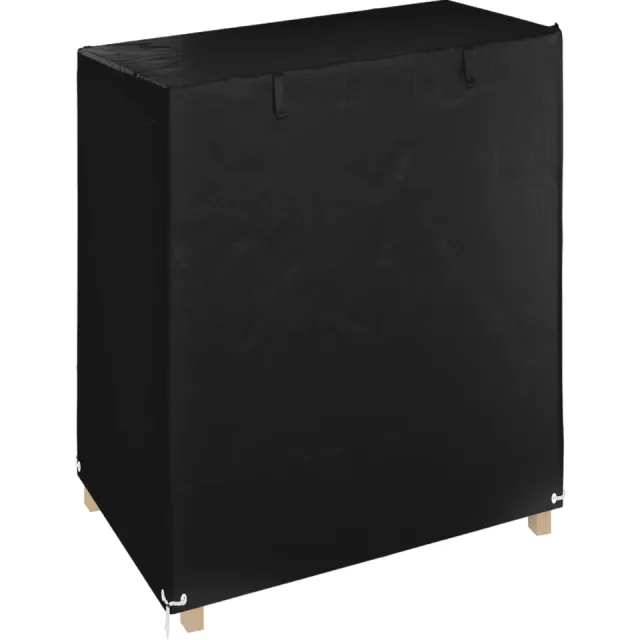vidaXL Schommelbankhoes met 8 oogjes 125x90x135/165 cm polyetheen Zwart