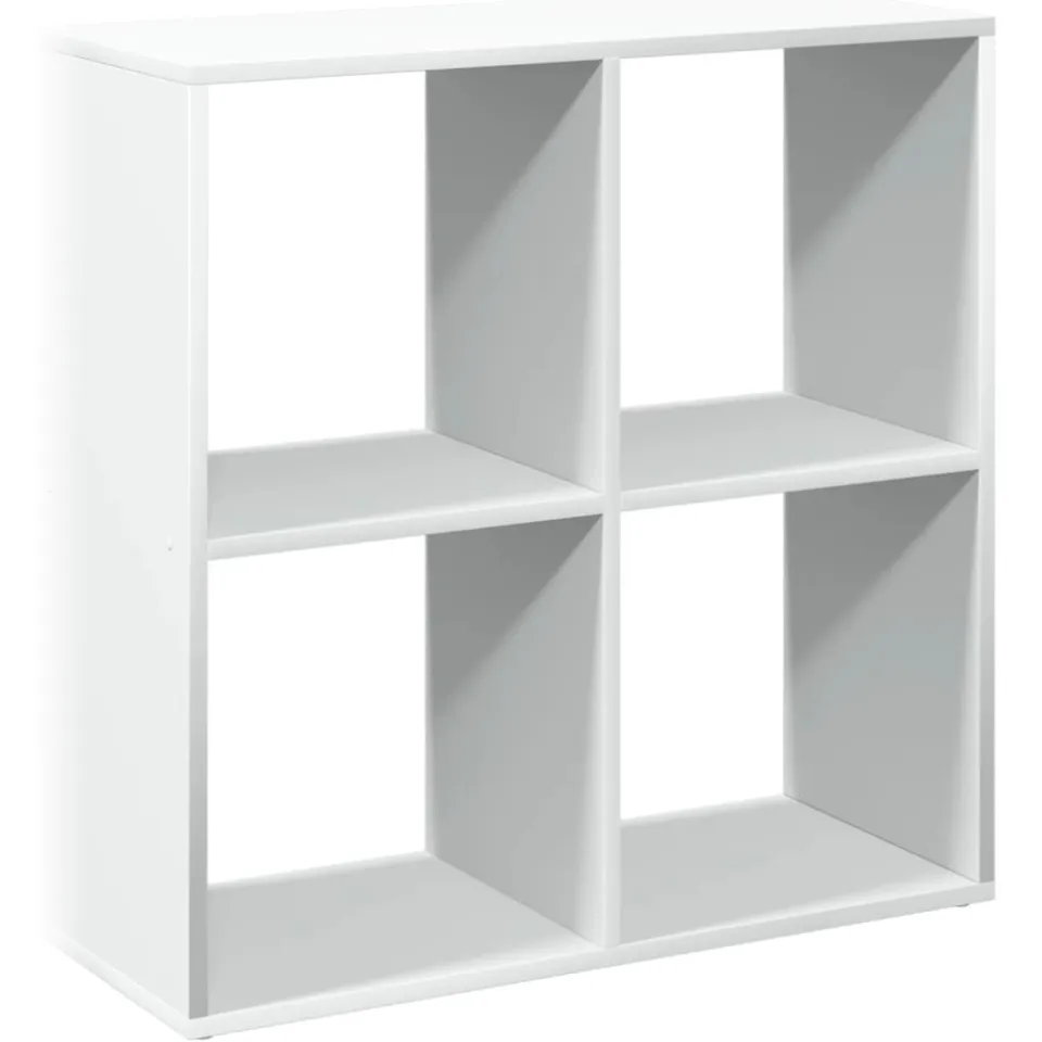 vidaXL Kamerverdeler Boekenkast Wit 69,5x29x69,5 cm Bewerkt Hout, foto 3
