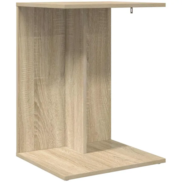 vidaXL Bijzettafel - Sonoma - Eik - 45 - x - 40 - x - 62,5 - cm - Bewerkt - hout Sonoma eiken