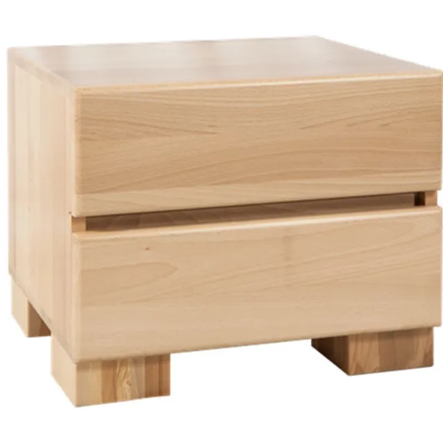 Bed Box Wonen Nachtkastje Jambol Premium beuken Natuur gelakt