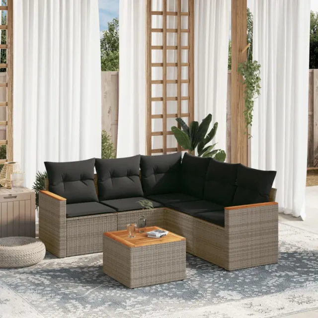 vidaXL Patio Sofa Set 5-zits Grey, foto 2