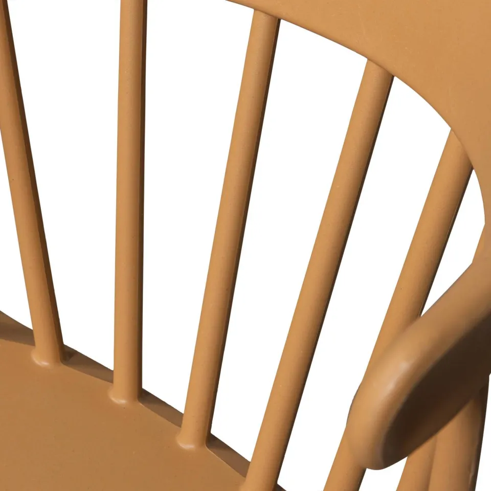 WOOOD Bliss spijlenstoel caramel caramel melange, foto 5