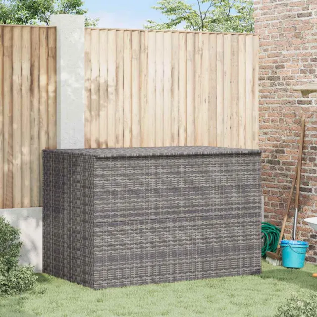 vidaXL Tuinbox 150x100x100 cm poly rattan grijs, foto 2
