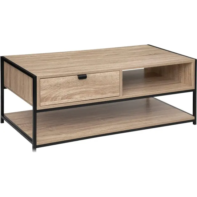 5 Five Simply Smart 5Five Aliaj Salontafel - 1 Lade - Beige - 100 x 40 x H 50 CM