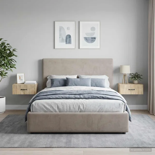 vidaXL Wandbeugel Bedkast 2 st Sonoma Eiken 49 x 34,5 x 20 cm, foto 2