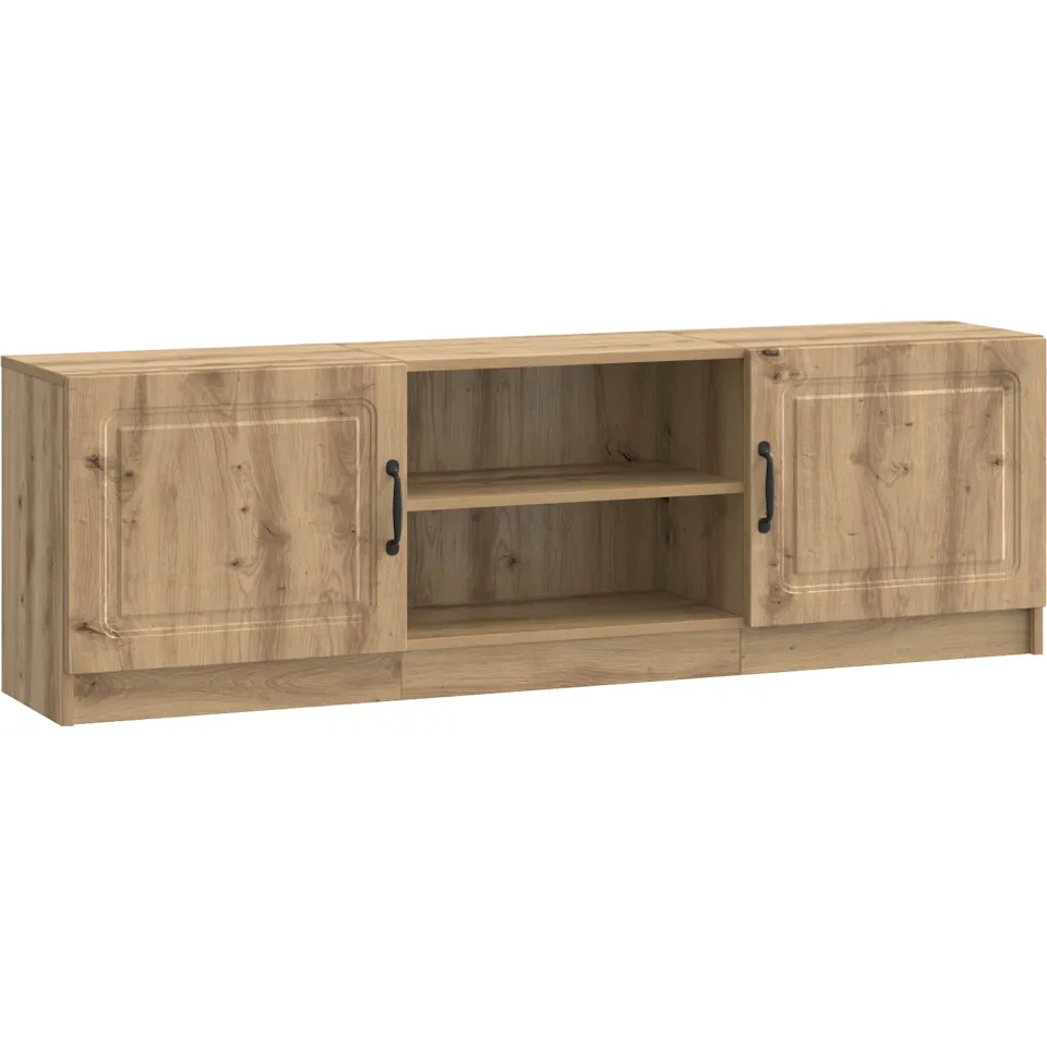 vidaXL TV-kast 150 x 31 x 47 cm Artisanaal eiken Bewerkt hout, foto 3