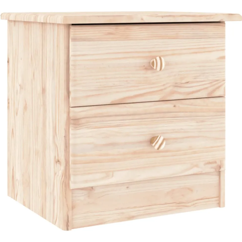 vidaXL Nachtkastje ALTA 41x35x41 cm massief grenenhout bruin