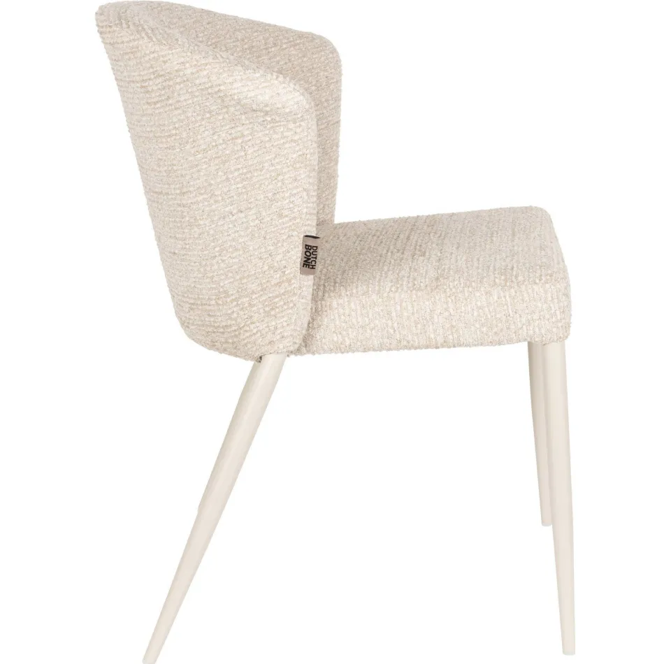 Dutchbone Georgia eetkamerstoel beige, foto 4