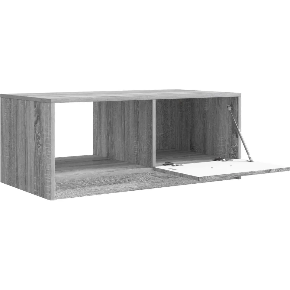 vidaXL Salontafel Grijs sonoma 90 x 50 x 37 cm Bewerkt hout, foto 3
