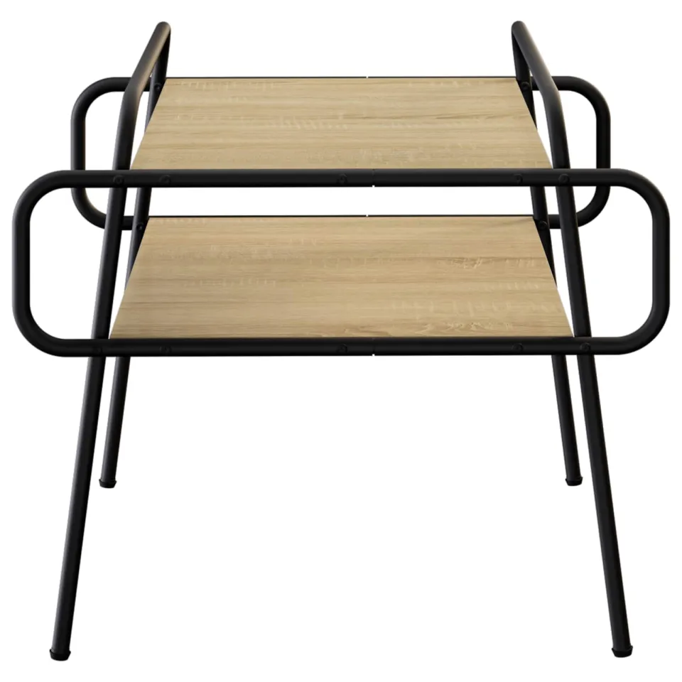 vidaXL Salontafel Sonoma Eiken 50 x 50 x 51 cm Bewerkt hout Bruin