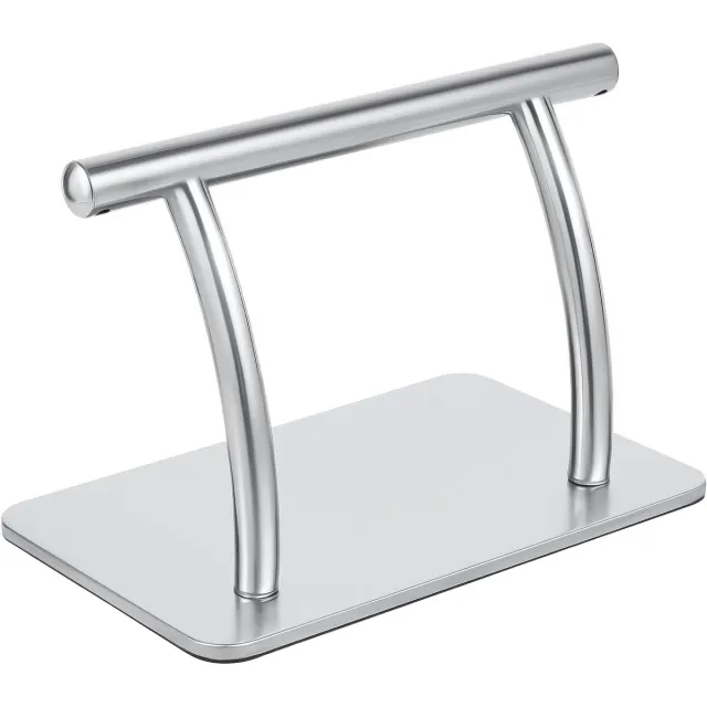 Happiq Roestvrijstalen Voetsteun voor Kapper - Voor Kapsalon & Tattoo Shop - Accessoire voor Comfort & Stabiliteit Zilver