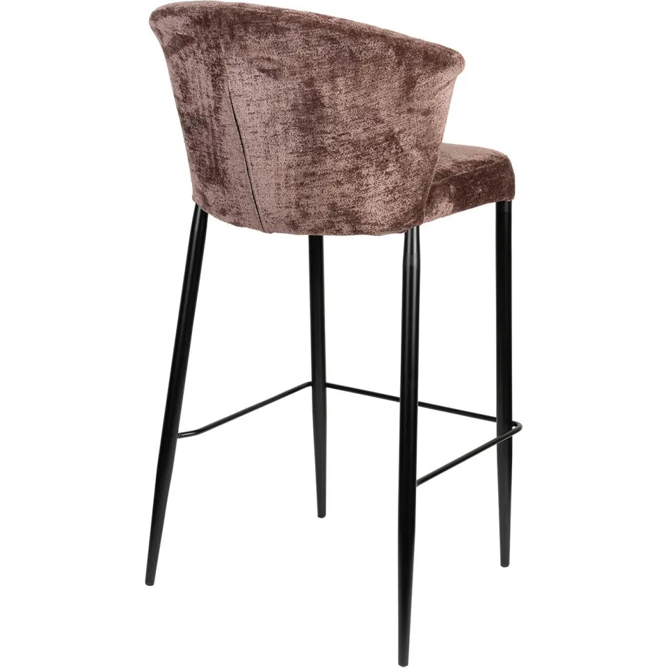 Dutchbone Georgia barkruk mauve paars, foto 2