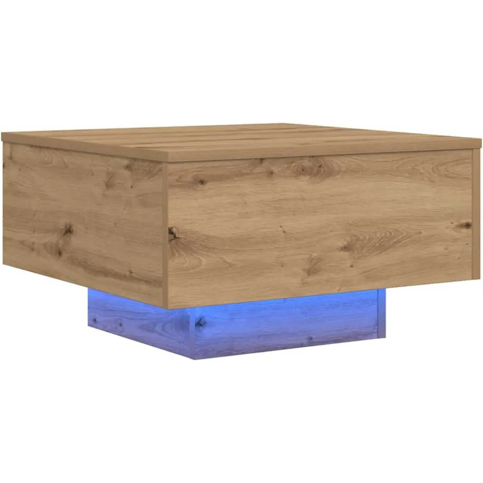 vidaXL Artisanaal eiken 55 x 55 x 31 cm Bewerkt hout, foto 4