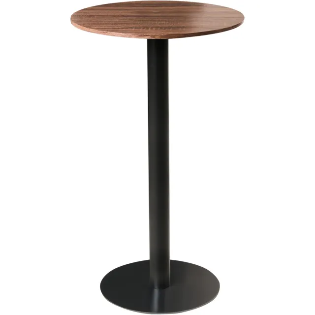 Beliani MORELLA - Statafel - Donkerbruin/Zwart - 60 cm - MDF