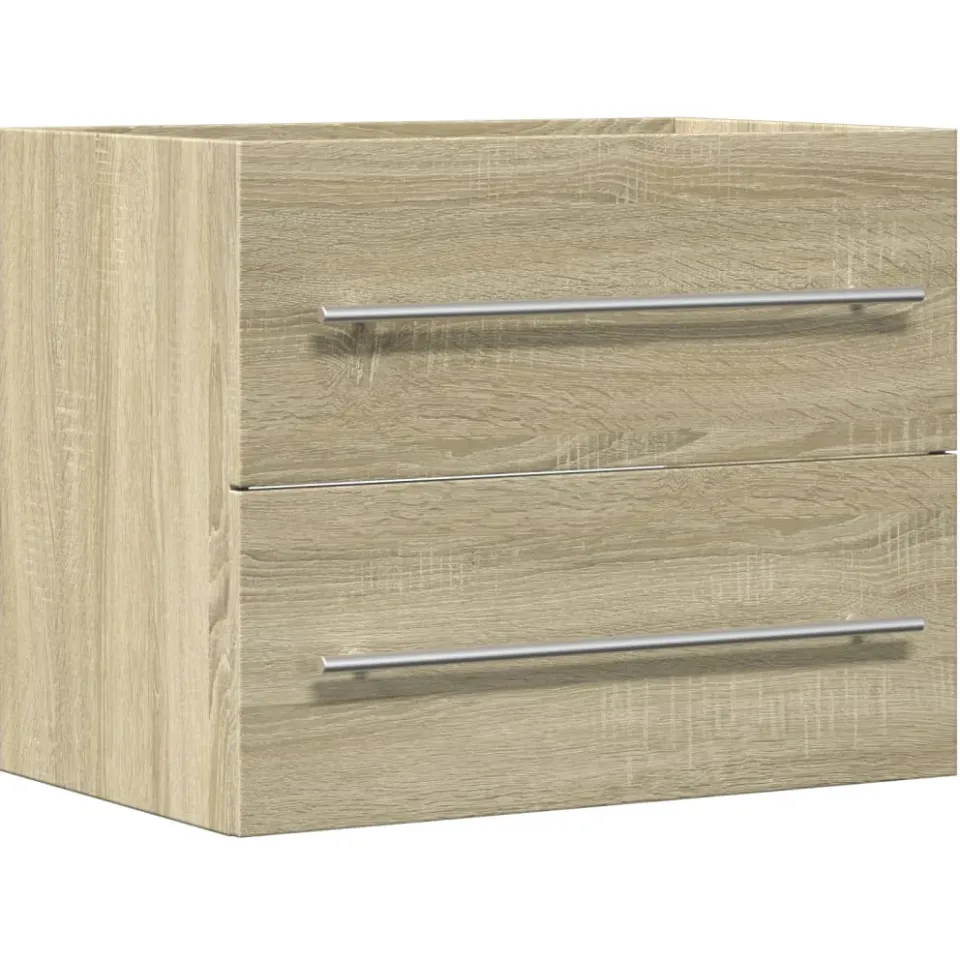 vidaXL Wastafelkast 60x38,5x48 cm spaanplaat sonoma eikenkleurig, foto 3