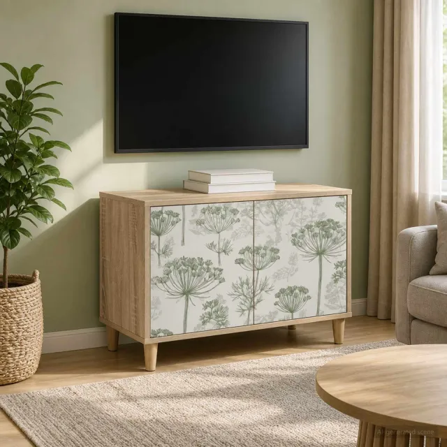 vidaXL Tv-meubel GOTHA 69 x 33 x 50 cm Sonoma Bewerkt hout bruin, foto 2