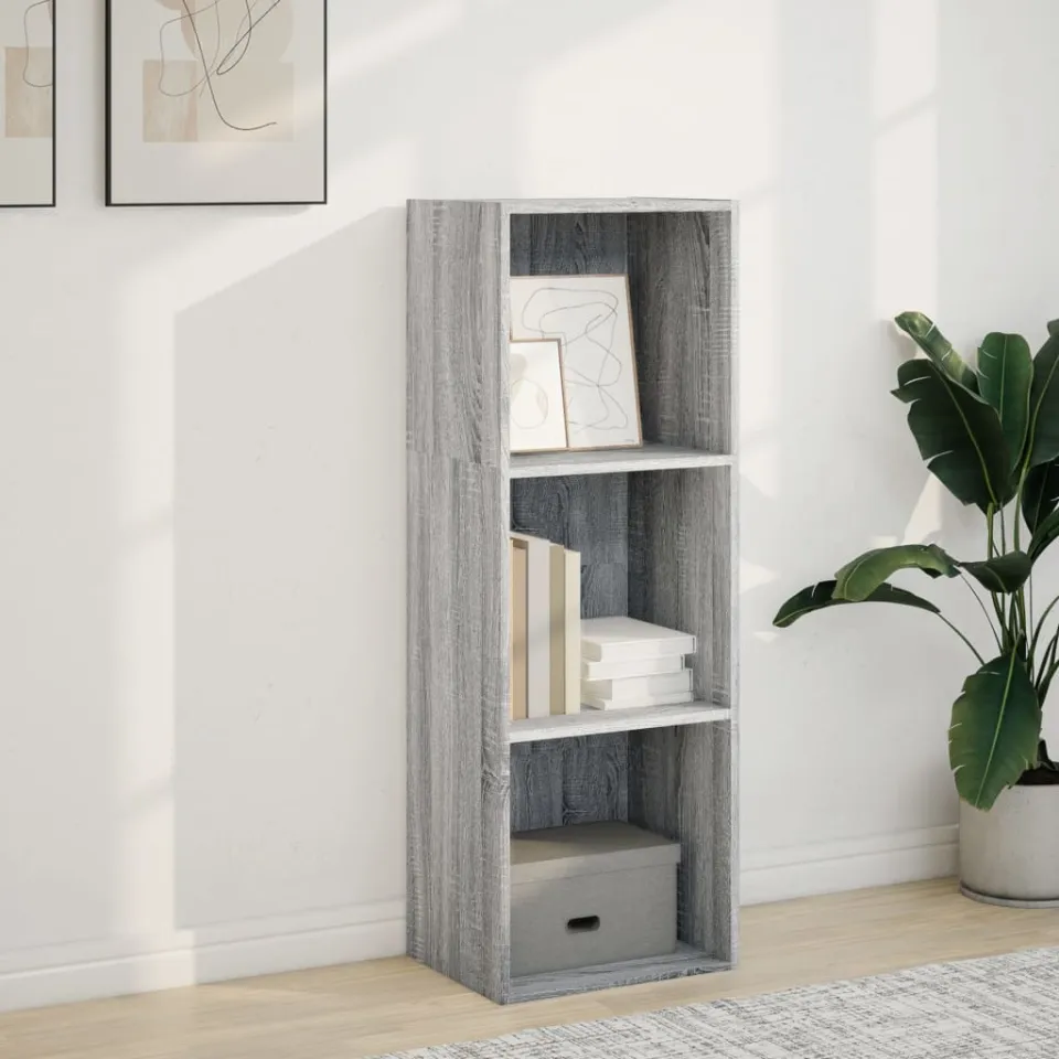 vidaXL Boekenkast 40x30x114 cm bewerkt hout grijs sonoma eikenkleurig, foto 2