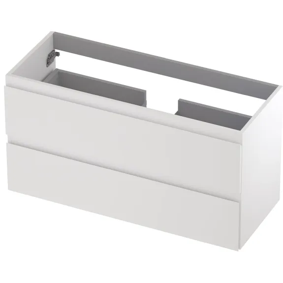 Ink onderkast 2 laden greeploos mat wit Mat wit -