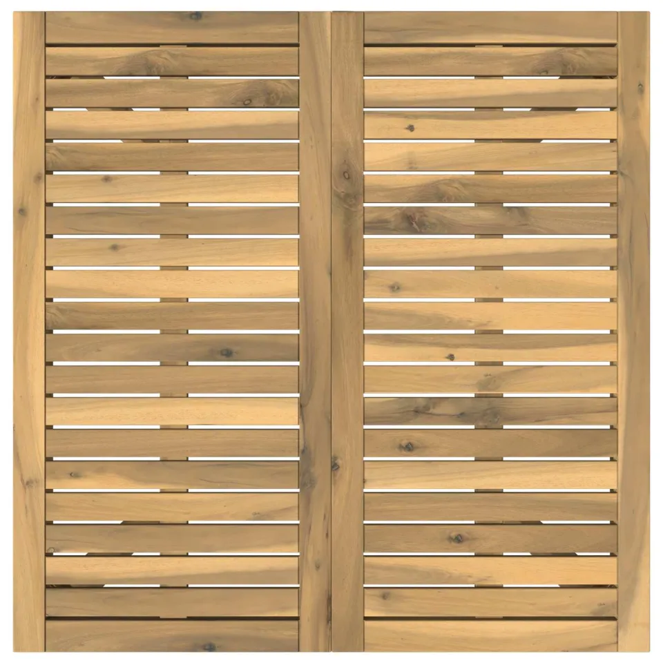 vidaXL Tuindiner tafel LAREN Witgewassen 80 x 80,5 x 75 cm, foto 4