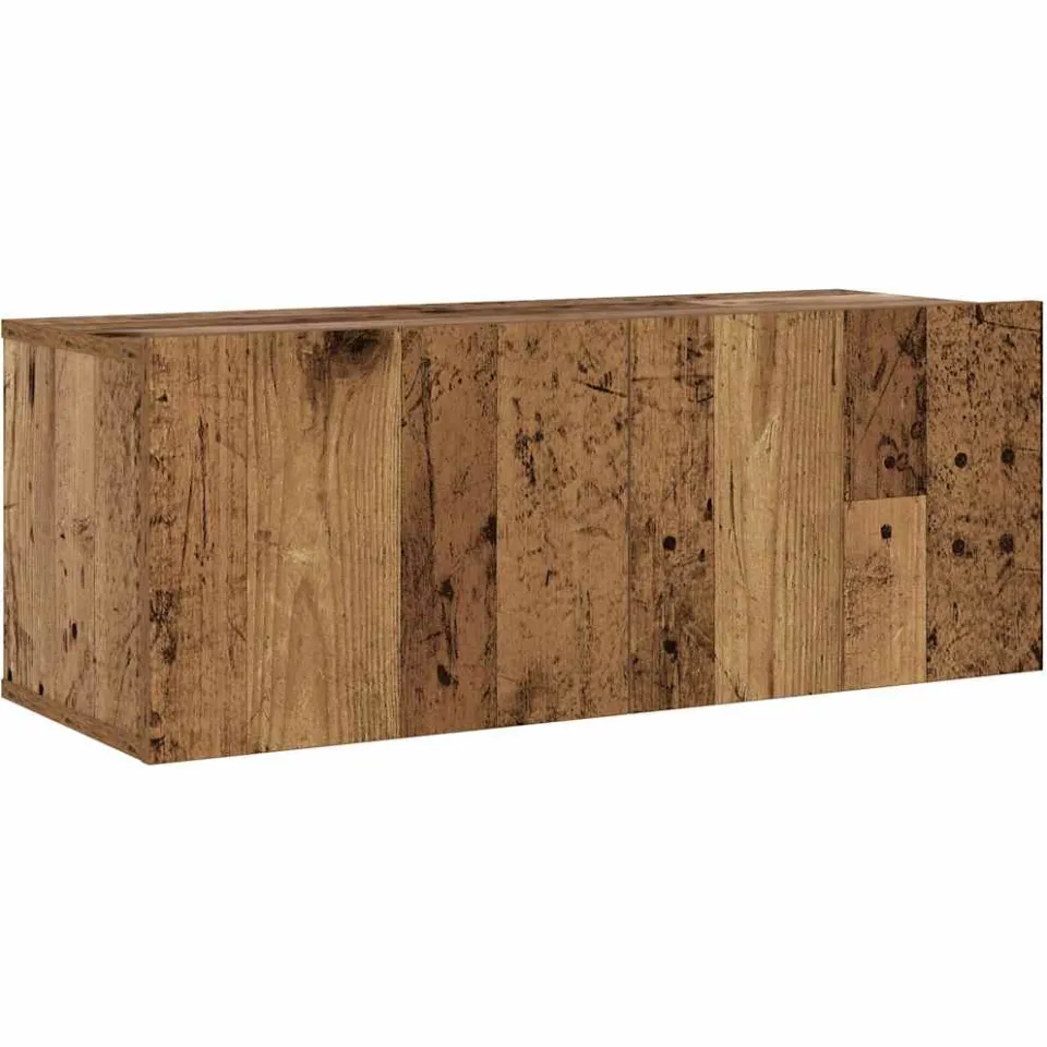 vidaXL Tv-wandkasten 6 st bewerkt hout oud houtkleurig bruin, foto 3