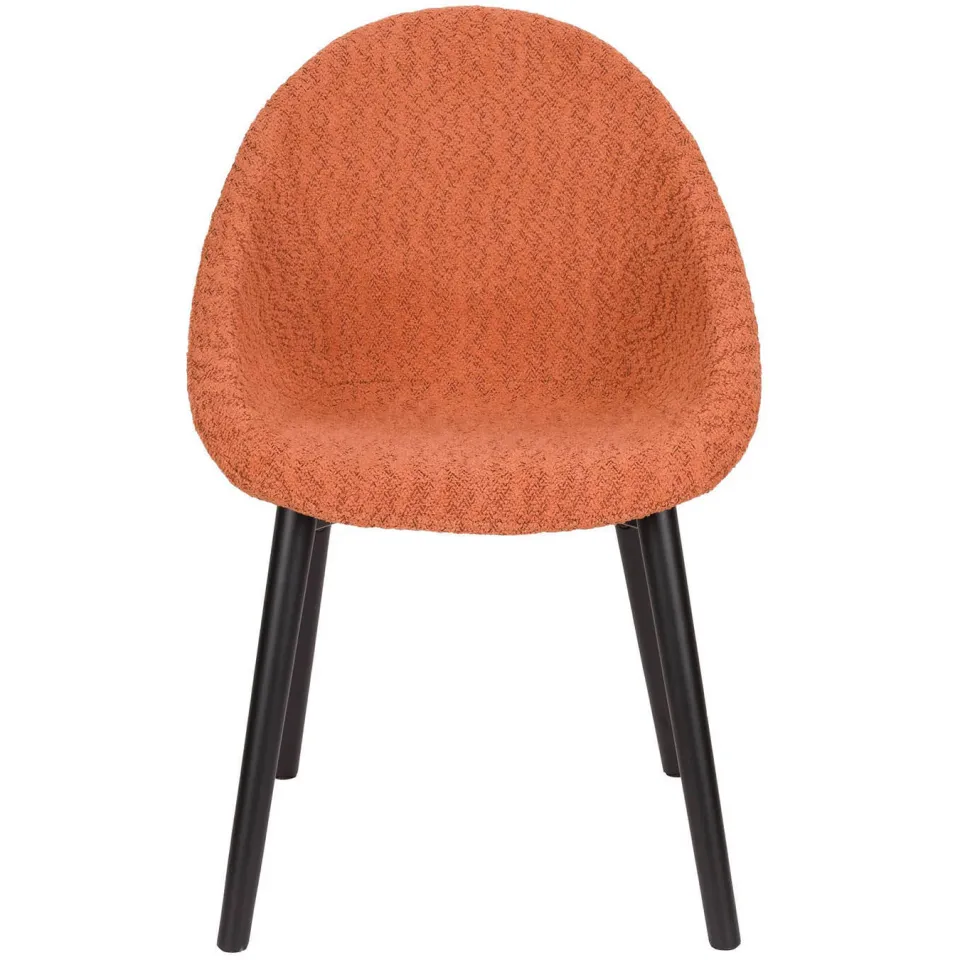 Dutchbone Fenna eetkamerstoel terracotta, foto 2