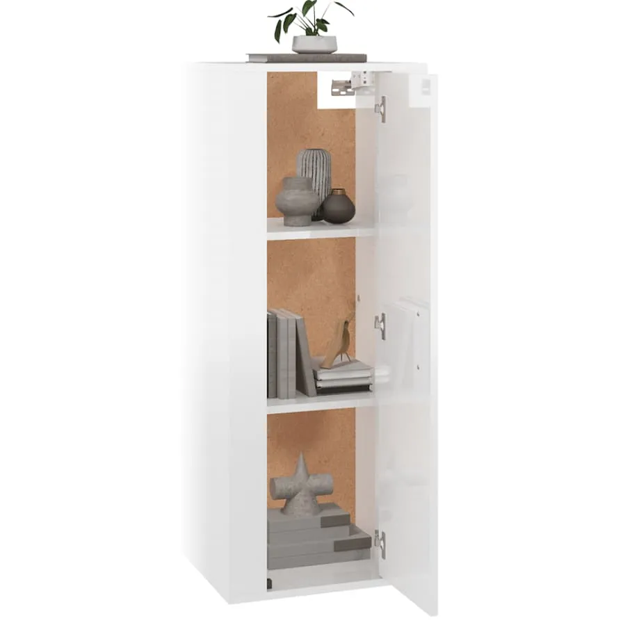 vidaXL Tv-wandmeubel 40x34,5x100 cm hoogglans wit, foto 4