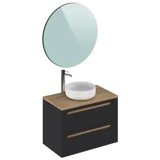 T-bath Badmeubelset Etna 80cm Zwart Eik