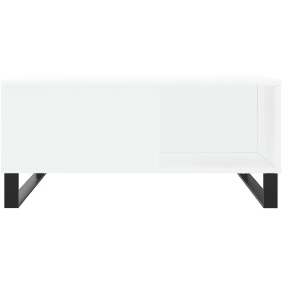 vidaXL Salontafel 80x80x36,5 cm bewerkt hout wit