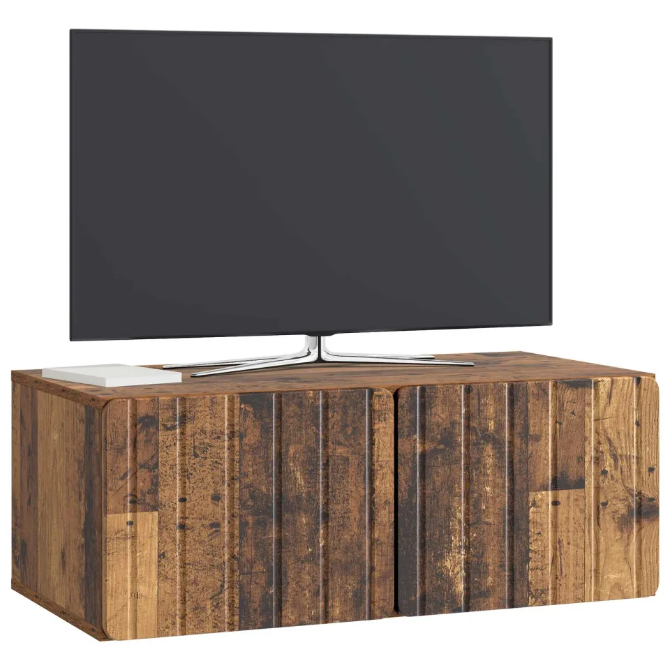 vidaXL Wandbeugel TV-kast 78,5 x 41 x 30 cm Oud hout Bewerkt hout Bruin