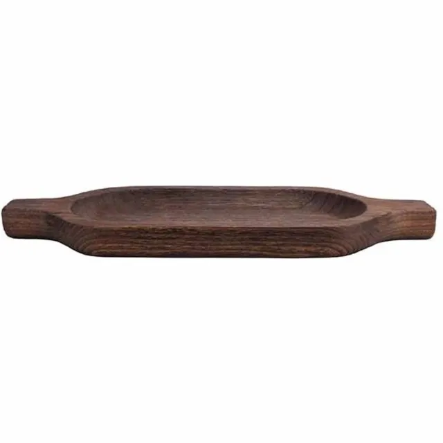 Cosy @ Home Schaal Zwart 18x44xh4cm Ovaal Hout