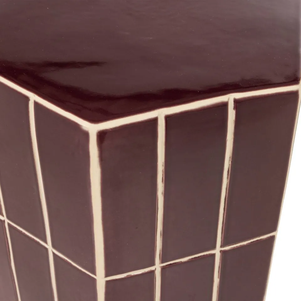 WOOOD Plu decoratieve bijzettafel paars, foto 6