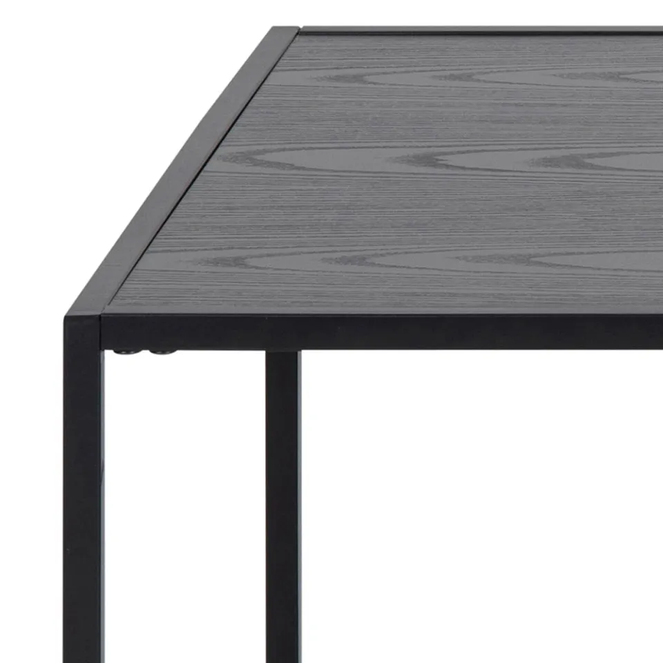 Lisomme Vic houten salontafel zwart - met krantenrek - 110 x 60 cm, foto 5