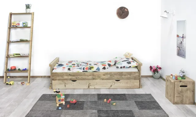 Steigerhouten bed Lyles