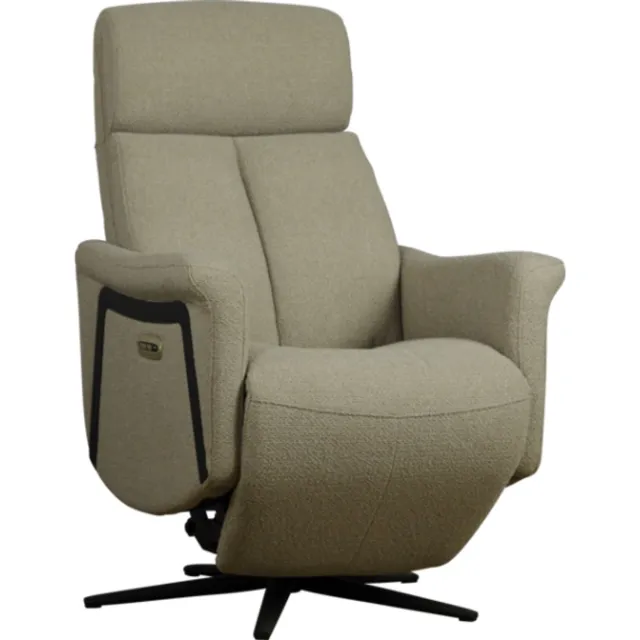 Meubelplaats Elektrische relaxfauteuil Tanja Rhythm Clay 84 met sta-op functie en accu Taupe