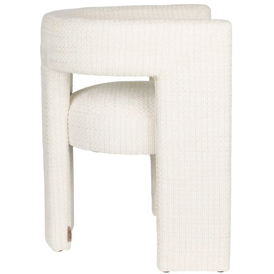 Dutchbone Medina eetkamerstoel offwhite, foto 5