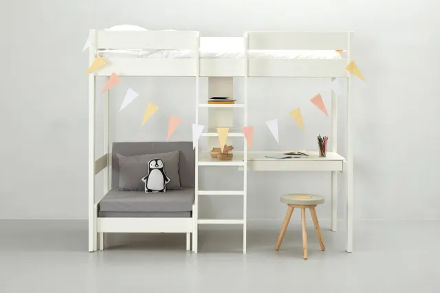 NOUS Kids hoogslaper Robin (90x200 cm) Wit