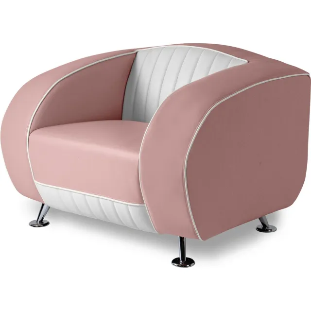 Bel Air Retro Fauteuil SF-01CB Dusty Rose roze