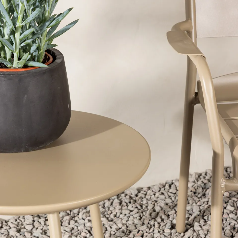 Nest outdoor Caro aluminium tuin bistroset beige, foto 3