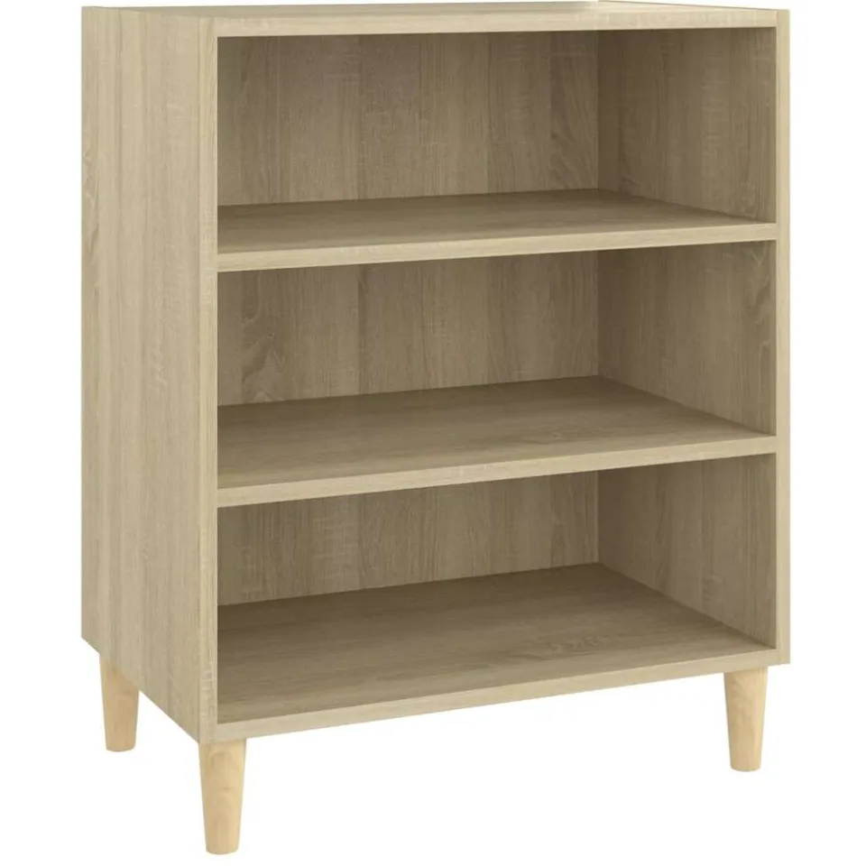 vidaXL Dressoir 57x35x70 cm bewerkt hout sonoma eikenkleurig, foto 3