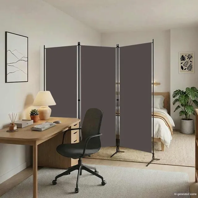 vidaXL Kamerscherm met 3 panelen 260x180 cm antraciet, foto 2