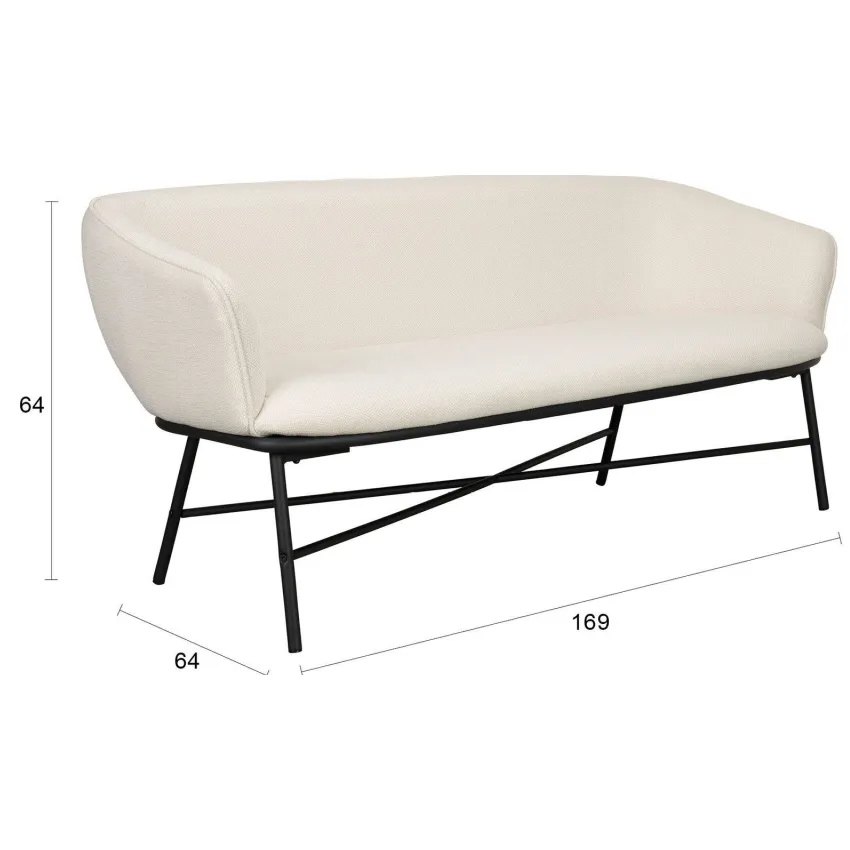 Housecraft Living Jezper 2,5-zitsbank beige, foto 2