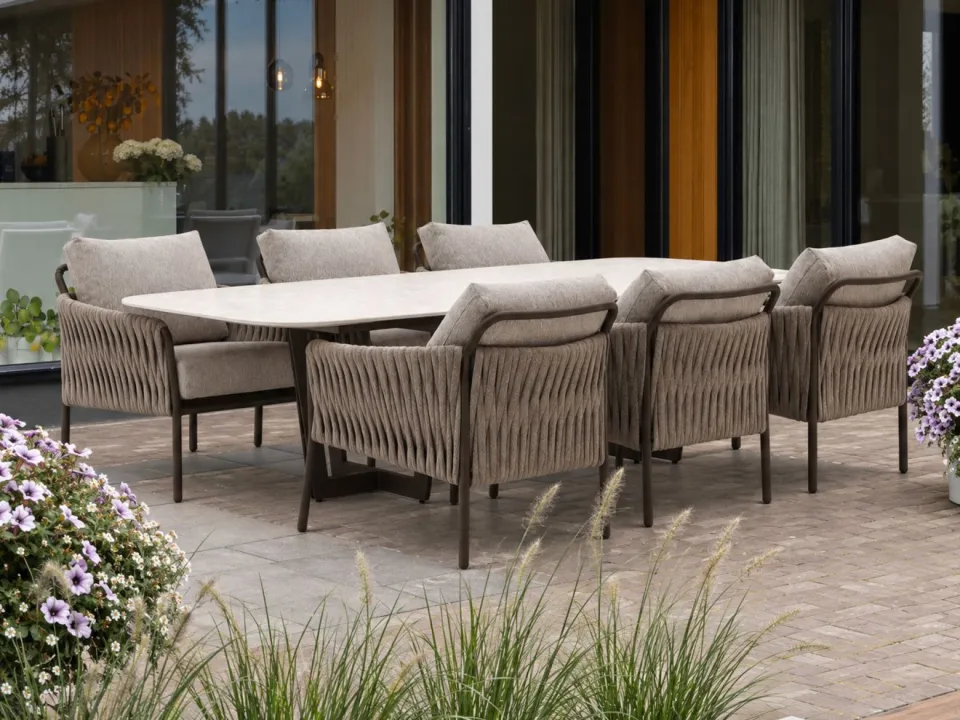 Suns Fiave/Palermo 280cm low dining tuinset 7-delig, foto 4